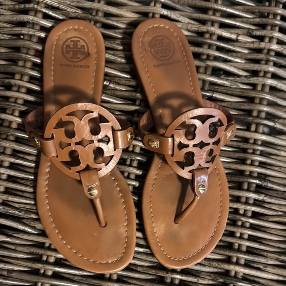Tory Burch Tan Leather Sandals
